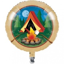 Camp Out Foil Balloon 18 Inch Camping Birthday Party Decoration - £8.32 GBP