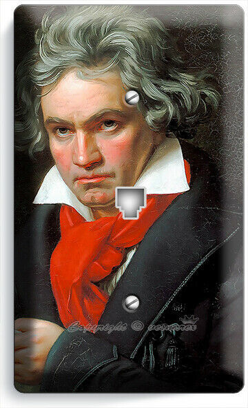 LUDWIG VAN BEETHOVEN PORTRAIT PHONE TELEPHONE PLATE COVER MUSIC STUDIO ART DECOR