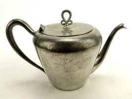 Salem Pewter Teapot, Hinged Lid, Swan Neck Spout, Ear Handle, Made in USA PTP-10 - £11.57 GBP