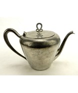 Salem Pewter Teapot, Hinged Lid, Swan Neck Spout, Ear Handle, Made in US... - $14.65