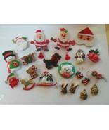 Vintage Christmas Jewelry Lot Some Signed Plastic, Resin, Wood - $107.13 CAD