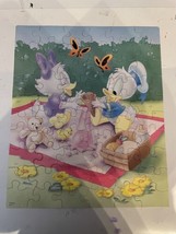 Vtg Disney Babies Play Date Picnic Donald Daisy 60 Piece Puzzle Complete - £10.03 GBP