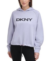 DKNY Womens Graphic Hoodie Size Small Color Pale Blue - £61.89 GBP