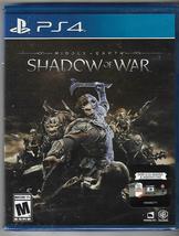 Middle-earth: Shadow of War (Sony PlayStation 4, 2017) PS4 Brand New Sealed - £7.95 GBP