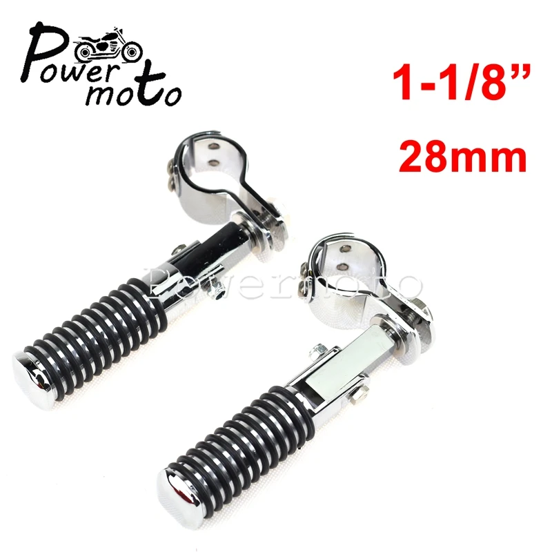 Universal 22mm/25mm/28mm/32mm/38mm Bar Footrest Foot  Motorcycle Highway Pegs Cr - £167.94 GBP