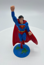 Wilton Superman Cake Topper Superman Figure 1993 Superman PVC Mini Doll Vintage - £4.46 GBP