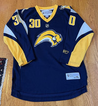 Vtg Nhl Buffalo Sabres Ryan Miller #30 Reebok Hockey Jersey Youth L Xl Black - £18.84 GBP