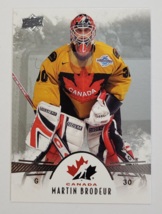 2016 Martin Brodeur Upper Deck Team Canada Juniors Nhl Hockey Card # 92 Ud Cards - £3.15 GBP