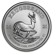 2021 1 oz South Africa Silver Krugerrand BU - $46.97