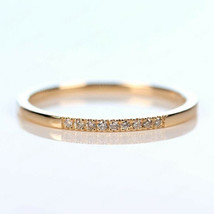 0.18Ct Round Cut Diamond Engagement Wedding Ring In 14K Yellow/Rose Gold Finish - £59.55 GBP