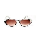 RARE VINTAGE AJ MORGAN SUNGLASSES CAT EYE TIGAR PRINT RETRO GRADIENT BRO... - €25,04 EUR
