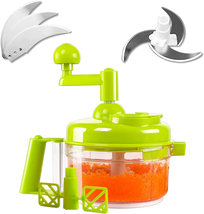 Tenta Kitchen Food Processes Hand Crank Food Processor/Manual Food Chopper/Meat - £27.16 GBP