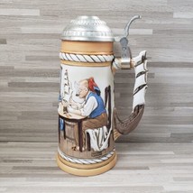 1981 Norman Rockwell Museum For a Good Boy 9.5&quot; Stoneware Stein - $37.80