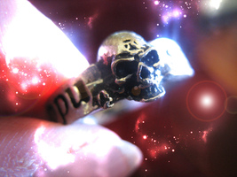 HAUNTED SKULL RING MEUS OPUS MAGNUS MY GREATEST WISH HIFGHEST LIGHT MAGICK  image 2