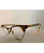 Vintage 4 Alum Cat&#39;s Eye Bifocal BX2 Etched Eyeglasses Glasses Frame in ... - £38.89 GBP