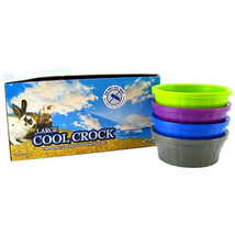 [Pack of 4] Kaytee Cool Crock Small Pet Bowl Assorted Colors Large - 1 count - £28.60 GBP