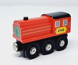 Melissa and Doug Wooden Train Engine No. 240 Toy Red Black Wood - $3.47