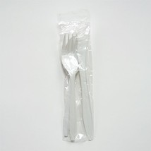 E176030 Empress Medium Weight White Kit Polypro Fork, Knife, Teaspoon Wrapped 50 - £69.53 GBP