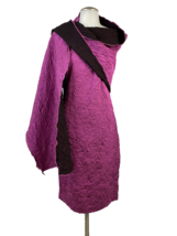 Nicole Miller Fuchsia Sleeveless Bodycon Dress with Wrap, Size S, Road Sample! - £29.88 GBP