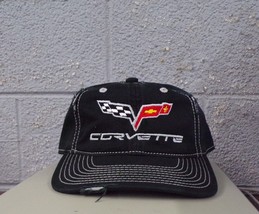 Corvette C6 Sports Car Adjustable Ball Cap Hat Chevy Chevrolet New - £19.53 GBP
