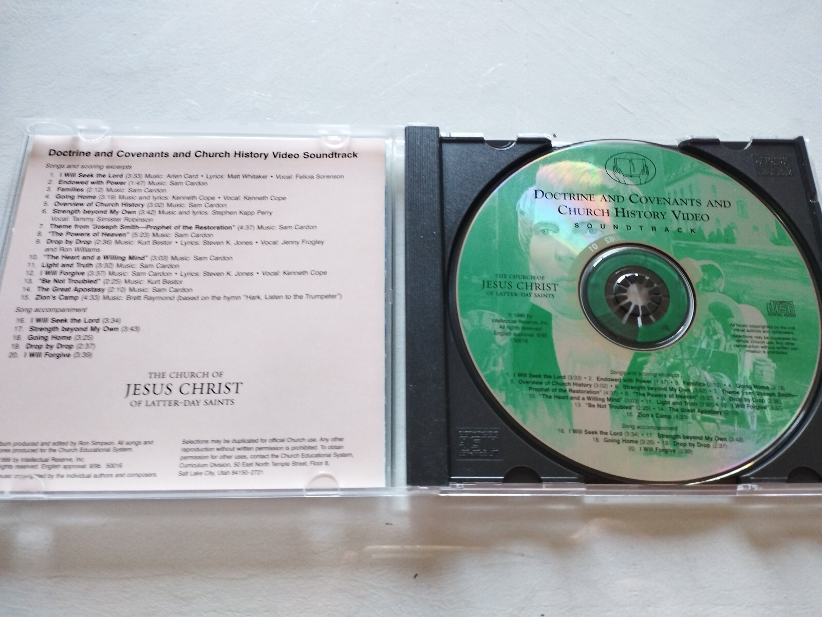 Doctrine And Covenants Bande Originale The Church Of Jesus Christ 1999 - CD Item image 3