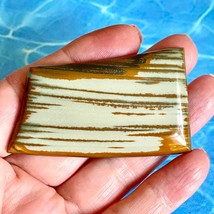 Owyhee Jasper Large Brown Gray Freeform Rectangle 60x36 mm Cabochon Gemstone - $75.00