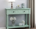 Console Sofa Table Entryway Solid Wood With Two Storage Drawers And Bott... - $371.99
