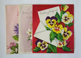 Vintage Munson Birthday Cards 1940&#39;s in GD - FN Cond Art By: Magda Peregrin - $14.80