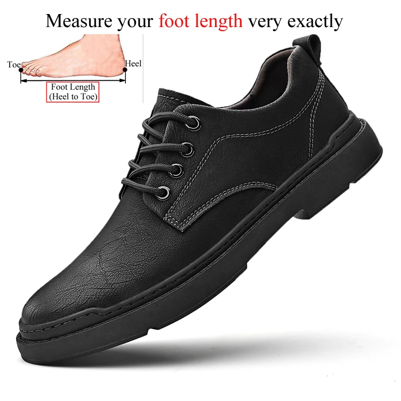 Spring Autumn Men&#39;s Leather Shoes Retro Style Zapatos Hombre Casual Cuer... - £42.54 GBP