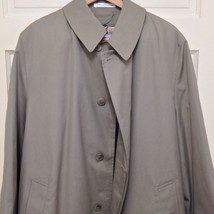 Westchester Classics Vintage 80&#39;s Trench Coat Khaki  Mens SZ 44 Long - £53.36 GBP