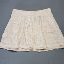 Heart Soul Women Skirt Size 7 Juniors Pink Mini Preppy Open Lace A-Line ... - £9.91 GBP
