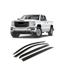Rain Guards for GMC Sierra 1500 Limited Crew Cab 2019 (4PCs) Smoke Tinte... - $122.95