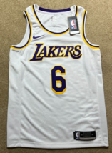 Lebron James #6 Los Angeles Lakers Swingman Nike NBA Basketball Jersey Size L - $87.11
