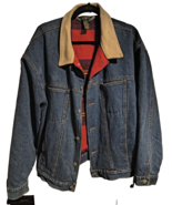J Crew Denim Jean Wool Blanket Lining Suede Jacket  ~ Size XL - $80.01 CAD