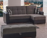 Arm Collection 99&quot; Convertible L Storage, Firm, Fabric 4 Seater, Upholst... - $1,527.99