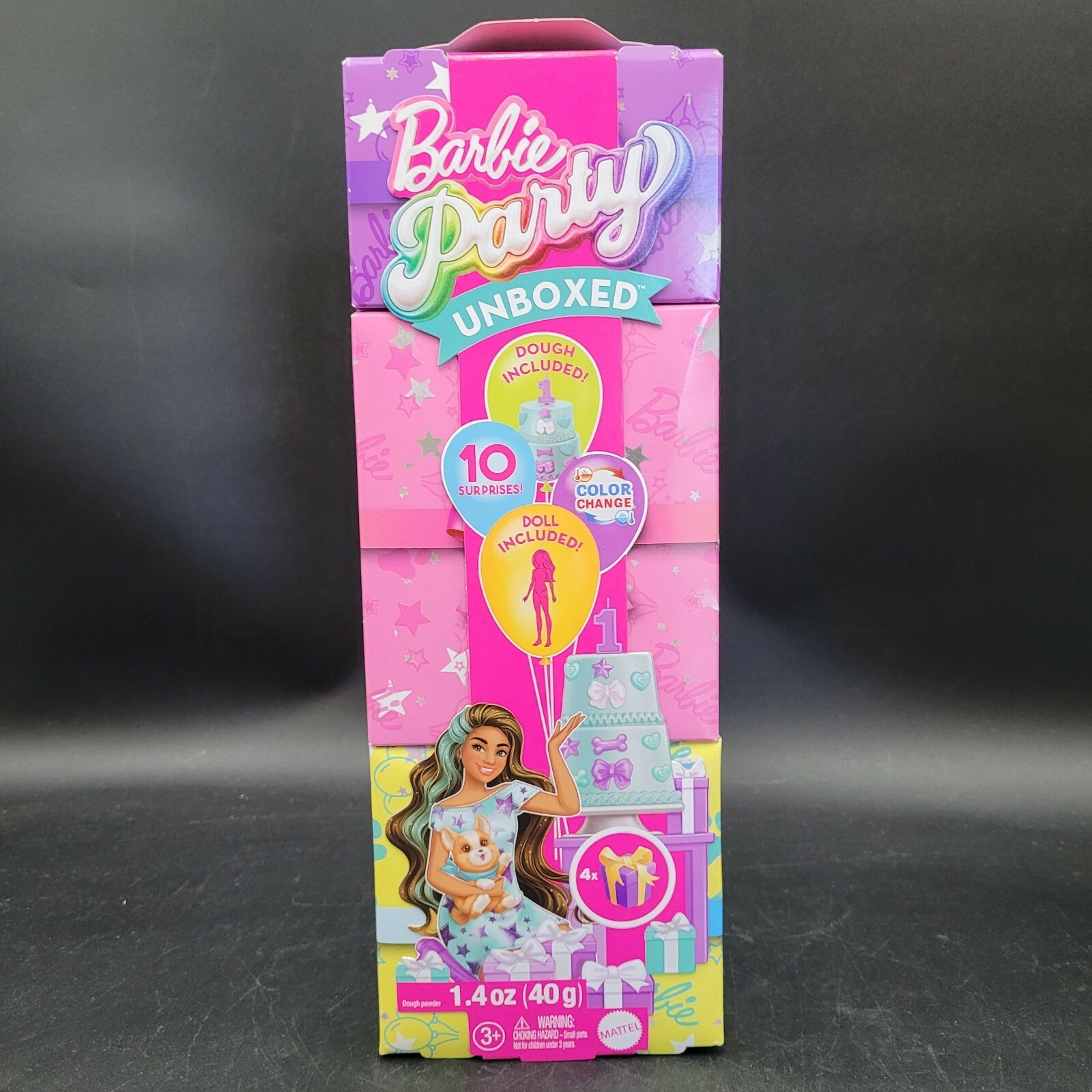 Barbie Party Unboxed Pet Birthday Series Doll and Accessories Birthday Bows Set Item image 2