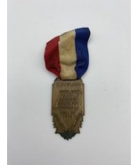 VTG 1952 Union Made Textile Workers Union Of America Cleveland Medal Rib... - $19.95