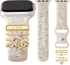 5Pcs Charm Bands Compatible with Apple Watch Bands for Women 40Mm 38Mm 4... - $29.18