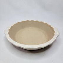 The Pampered Chef Family Heritage White Stoneware Pie Pan 9 X 1.3 Inch - £14.62 GBP