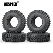 4pcs 1.9inch Beadlock 106*38mm Rubber Wheels Tires Tyres with Foam for Axial SCX - £19.56 GBP