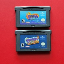 Spyro 1 2 Season of Ice &amp; Flame Nintendo Game Boy Advance Lot 2 Authenti... - $30.86