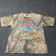 Vintage Buck Wear Shirt Realtree Hardwoods Single Stitch Hunters Eat Fas... - $32.45