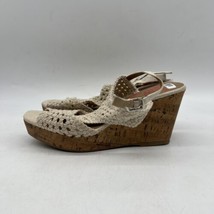 JELLYPOP Woven Wedge Platform Sandal Shoes Misses Mosaic Buckle Strap SZ 9.5 - £11.68 GBP