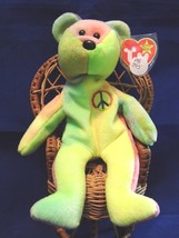 Ty Beanie Baby Peace NO# Tush, PVC Pellets MWMT Tag Protector Yellow Mix... - £20.09 GBP