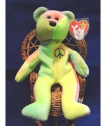 Ty Beanie Baby Peace NO# Tush, PVC Pellets MWMT Tag Protector Yellow Mix... - $23.58 CAD
