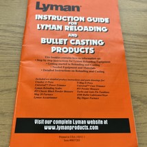 2011 LYMAN CAST BULLET AND RELOADING INSTRUCTIONAL MANUAL - $202.72 MXN