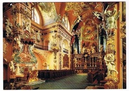 Switzerland Postcard Klosterkirche Einsiedeln Unterer Chor Catholic Sacr... - $2.11