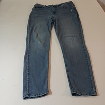 Lee Riders RN#130 Women's Distressed Denim Blue Jeans Size 14M Waist Size 32 image 6