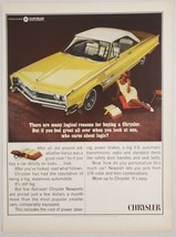 1966 Print Ad The Chrysler Newport 2-Door Big V-8 &amp; Automatic Transmission - £16.19 GBP