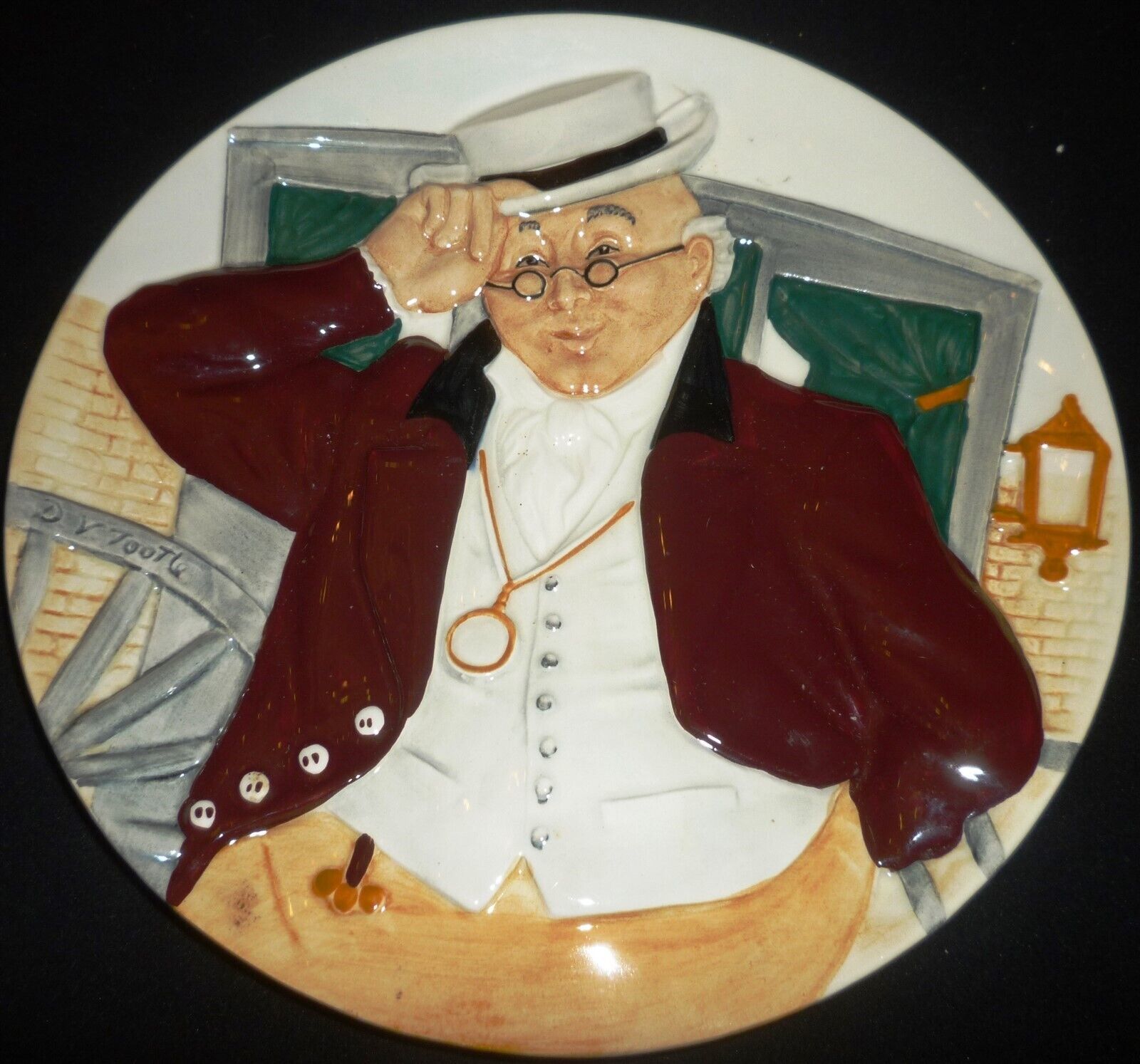 STOKE-ON-TRENT DAVENPORT POTTERY CO. &quot;MR PICKWICK&quot; HAND PAINTED MIB COA ... - $6.00